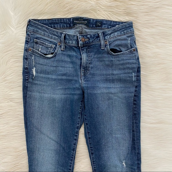 Lucky Brand Distressed Raw Hem Lolita Skinny Jeans - Picture 3 of 12